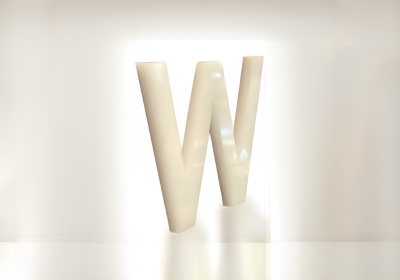 W-letter-sign